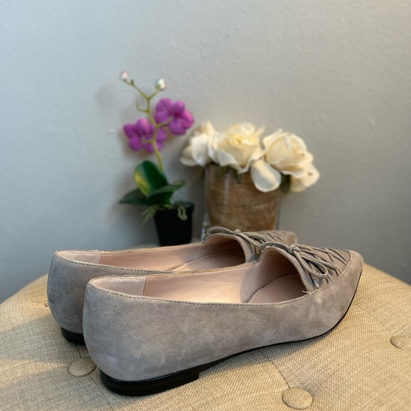 French Connection “Gesine” Suede Bow Tie Flats - Size 7.5 - Picture 4 of 12